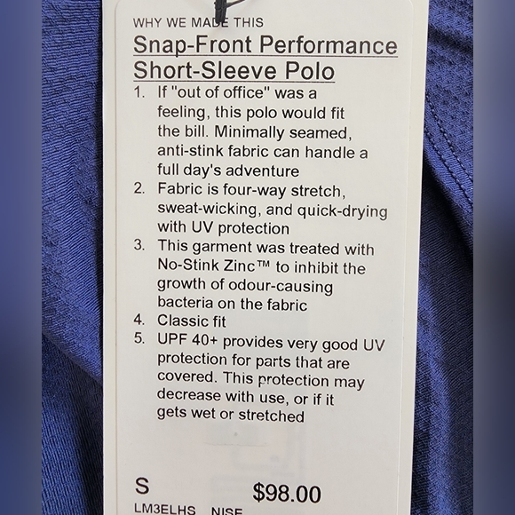 Size S Men's polo shirt - Picture 8 of 8